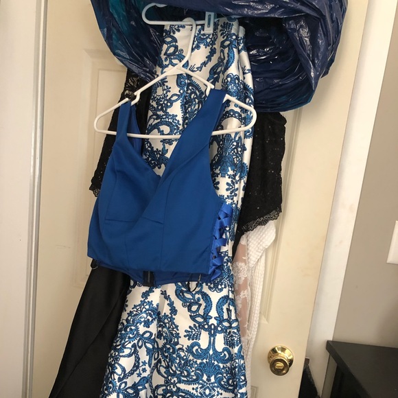 Blue Two Piece Dress - Picture 1 of 2